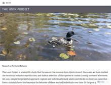 Tablet Screenshot of loonproject.org